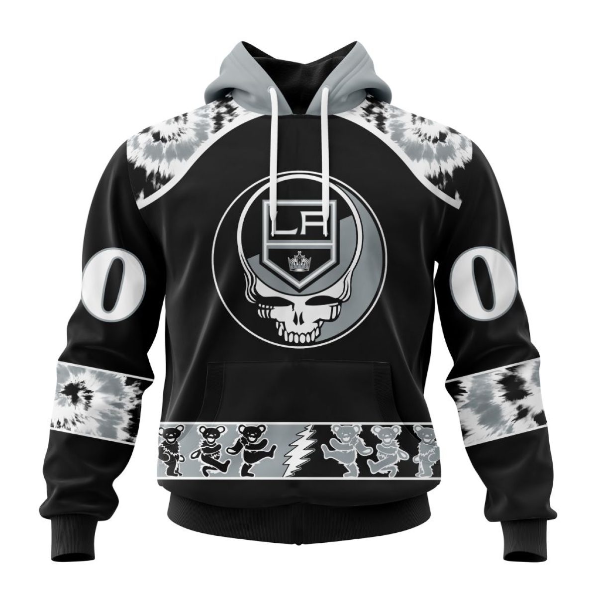 Personalized Los Angeles Kings Military Jersey Camo Oodie Blanket Hoodie