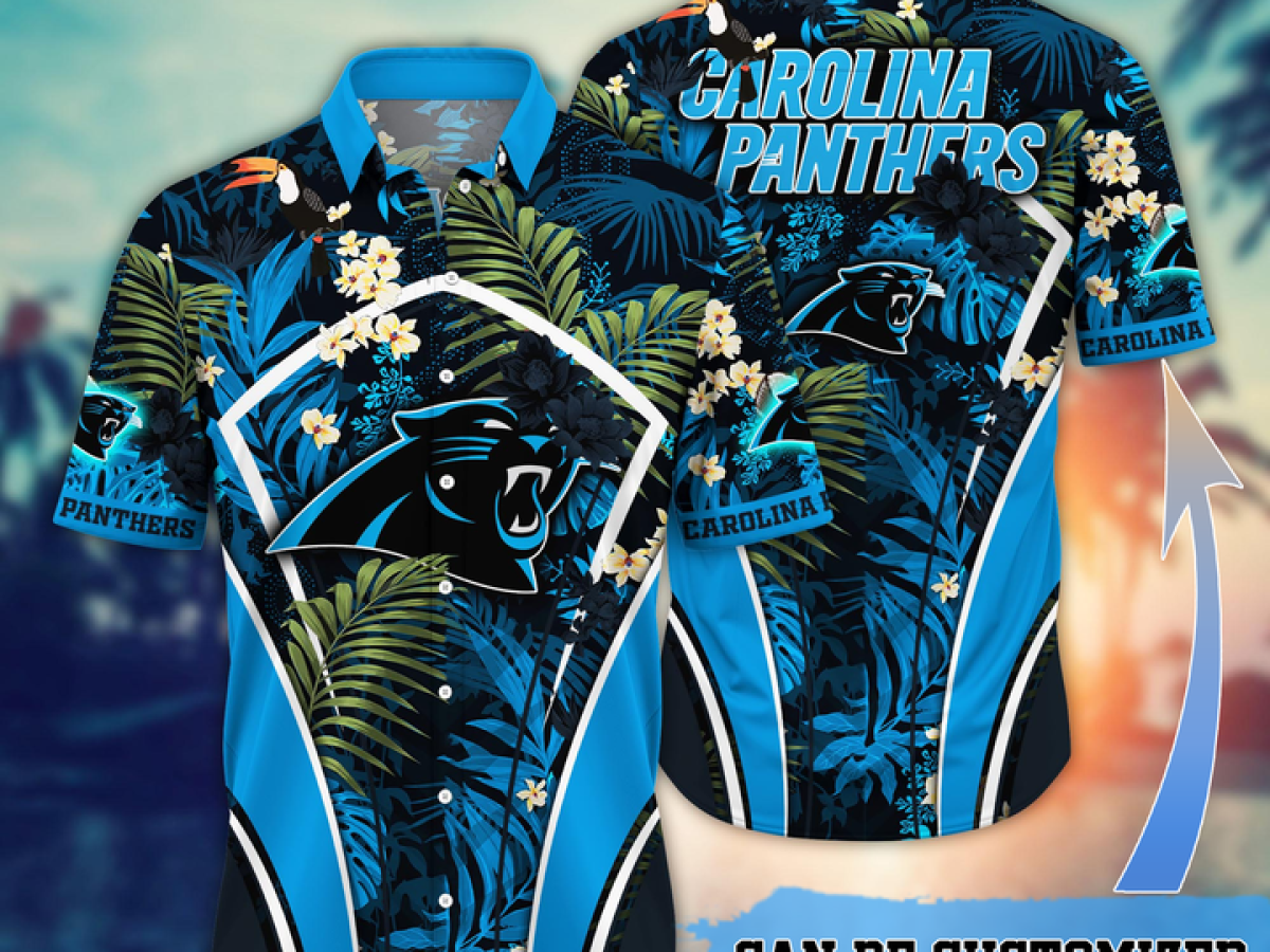 Carolina Panthers NFL Team Logo Baby Yoda Hawaiian Shirt